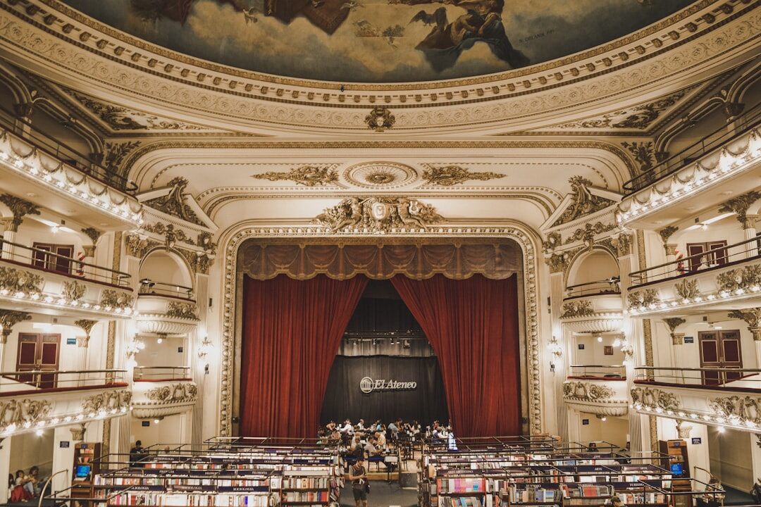 Interior of the Teatro Colon opera house in Buenos Aires
