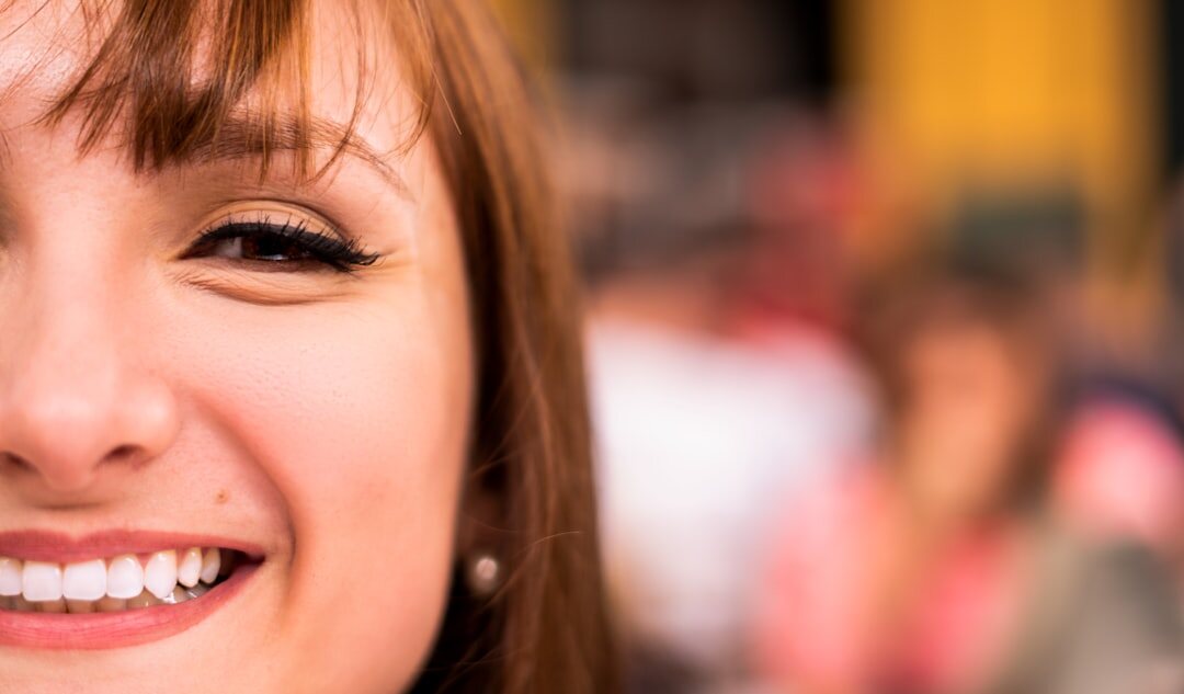 celebrity smiling confidently