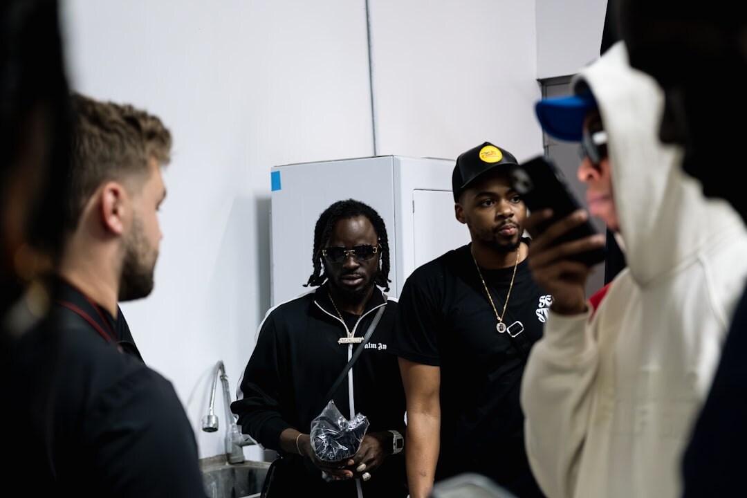 celebrity interview backstage